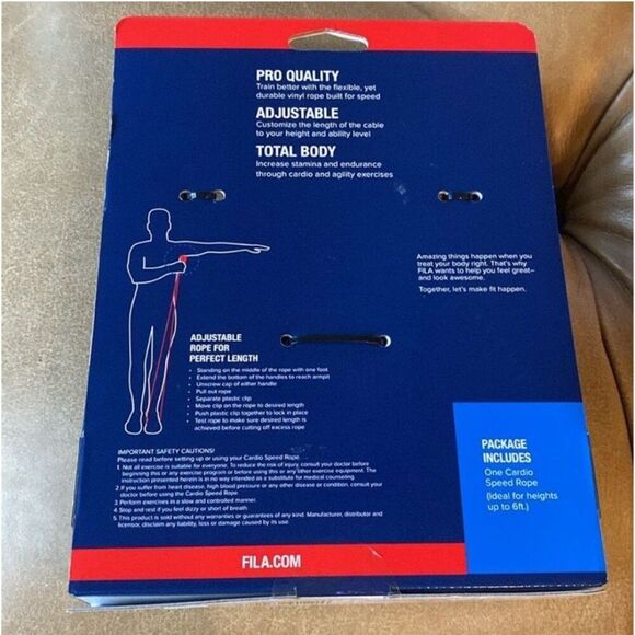 Fila Cardio Speed Rope 9ft Jump Rope Total Body Workout NWT - Picture 2 of 6